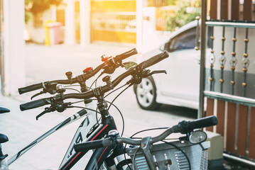 Bicycle Parking at Home for Riding or Exercise