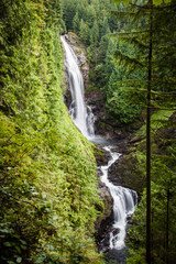 Fototapeta na wymiar Wallace Falls waterfall