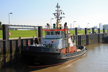Hafenschlepper in Bremerhaven