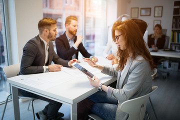 Business meeting and teamwork by business people