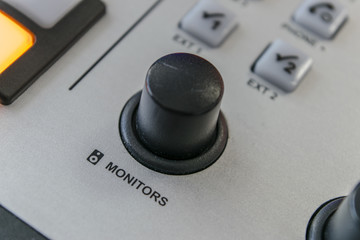 mixer at the radio station