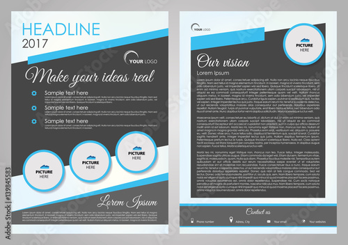 vector flyer corporate business annual report brochure design and free software to make brochures and flyers