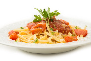 Linguine al pomodoro e formaggio, Italian pasta