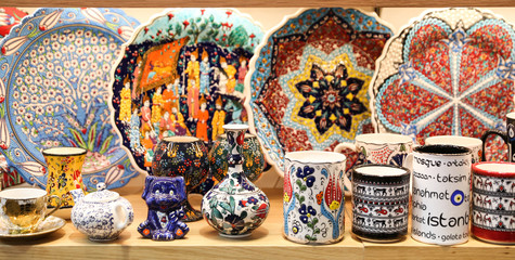 Turkish Ceramics in Grand Bazaar