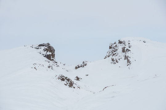 The Mid Atlantic Ridge Tectonic Plate Boundary In Iceland.