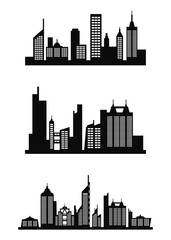 Vector city silhouette