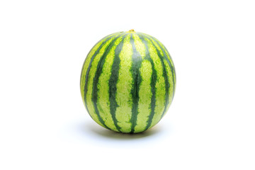 Small green striped watermelon