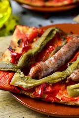 coca de recapte, catalan savory cake similar to pizza