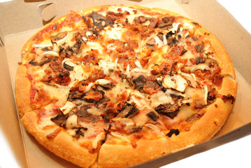 Meaty Take Out Pizza in a Box