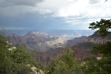 Fototapeta na wymiar clouds above Grand Canyon