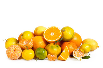 Mandarin isolated on white background