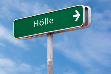 Schild 126 - Hölle