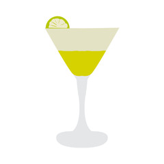 Isolated cocktail icon on a white background, Vector illustration