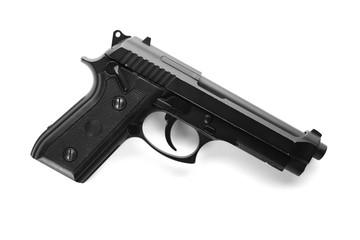 Gun on white background