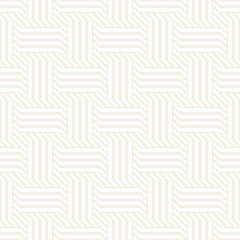 Vector Seamless Pattern. Modern Stylish Interlacing Lines Texture. Geometric Striped Ornament.