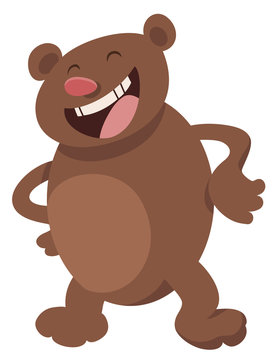 funny bear cartoon character