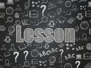 Learning concept: Lesson on School board background