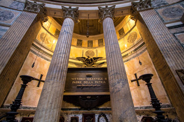 The interior of the Pantheon, Rome