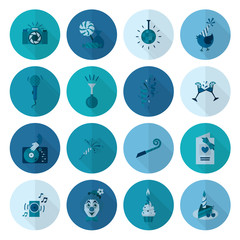 Happy Birthday Icons Set