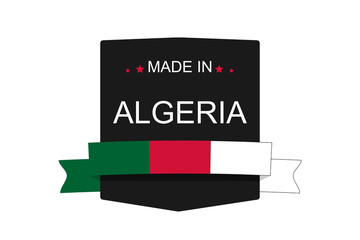 Made in Algeria logo, vector