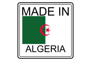 Made in Algeria logo, vector