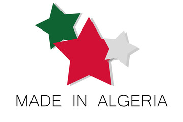 Made in Algeria logo, vector