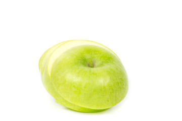 green Apple on white