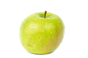 green Apple on white