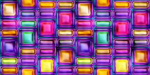Seamless texture of abstract bright shiny colorful