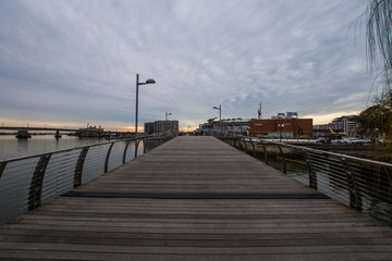 The Yard Waterfront Park in Washington DC on the Pedestrian Walkway