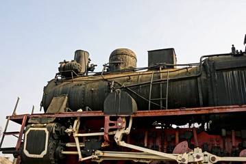 Naklejka premium Часть старого паровоза