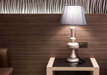 table lamp on bedroom