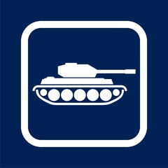 Tank Icon Flat Graphic Design - Illustration
