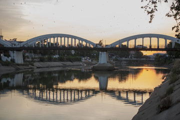 THAILAND LAMPANG CITY RAILWAY BRIDGE