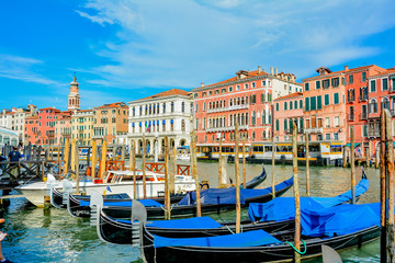panoramic view of the lagoon city of Venice in Italy
