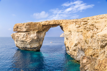 The island of Gozo, Malta. Picturesque landscape with Azure Window