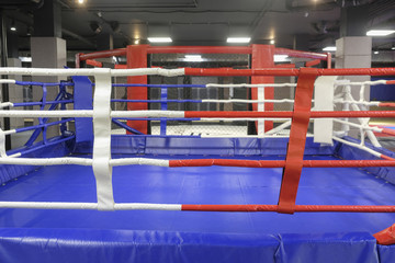 Interior of a boxing hall