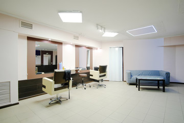 Interior of a hairdressing salon