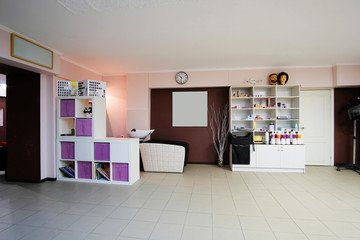 Interior of a hairdressing salon