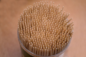 Bunch of toothpick mixed in various forms