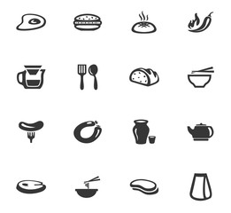 Food icons set