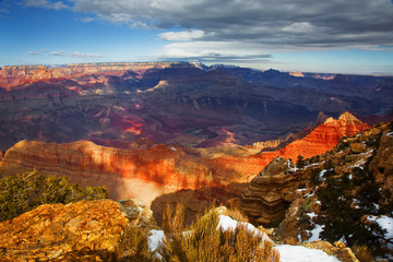 Winter, South Rim, Grand Canyon National Park, Arizona