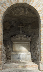 grave in the cemetery