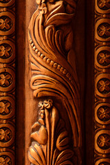 floral wooden pattern