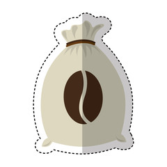 coffee sack isolated icon vector illustration design
