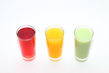 colorful fruit cocktail spring