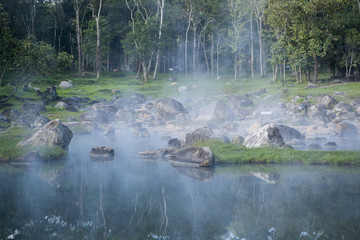 Fototapeta na wymiar THAILAND LAMPANG JAESORN HOTSPRINGS