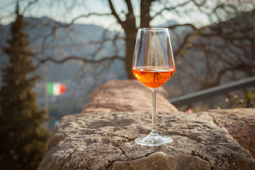Spritz, traditional italian cocktail