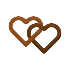 Heart cake isolated vector illustration biscuit isolated love couple romance snack sweet dessert delicious breakfast chocolate tasty baked cookie
