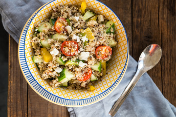 Quinoa and Fresh Vegetables